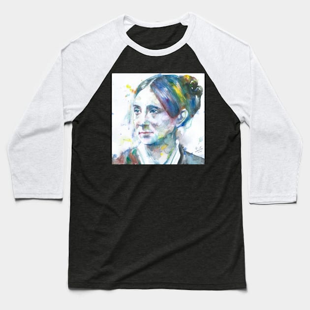 DOROTHEA DIX watercolor portrait Baseball T-Shirt by lautir